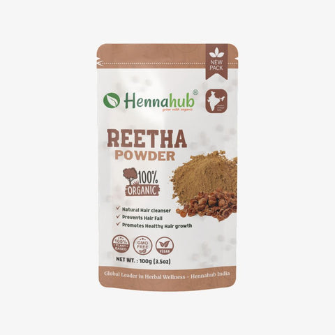 Hennahub Premium Reetha Powder for Natural Hair Cleansing and Scalp Health | Soapnut 100g Hennahub Premium Reetha Powder for Natural Hair Cleansing and Scalp Health | Soapnut 100g