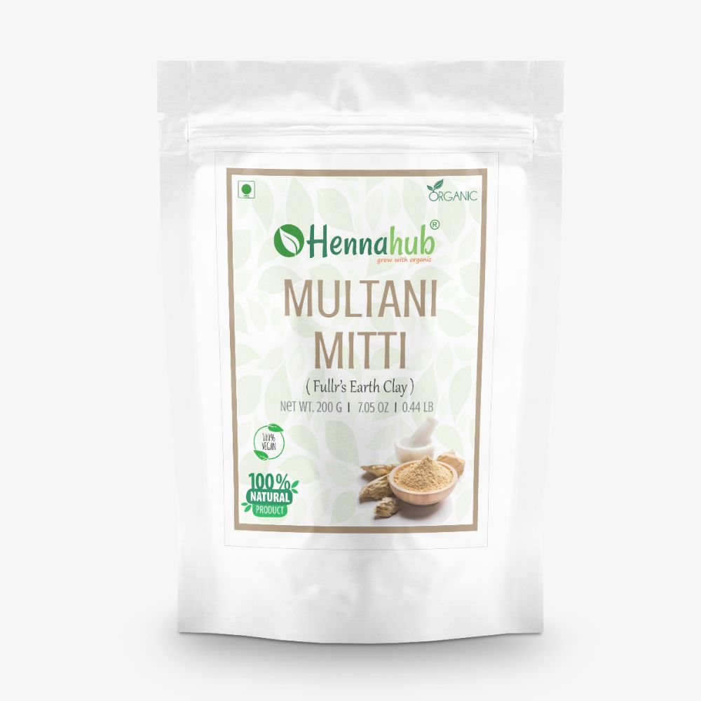 Hennahub Multani Mitti powder (Fuller's Earth) for Face and Skin care