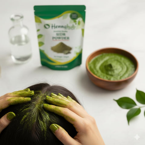 Hennahub Sidr Powder for Hair Care 100gm Pack | Pure Ziziphus Spina-Christi Leaf Powder | Natural Cleanser, Conditioning Herb & Herbal Shampoo Alternative