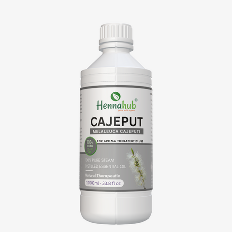 Pure Cajeput Essential Oil 1000ml Pack, Purity 95% | For Henna Artist