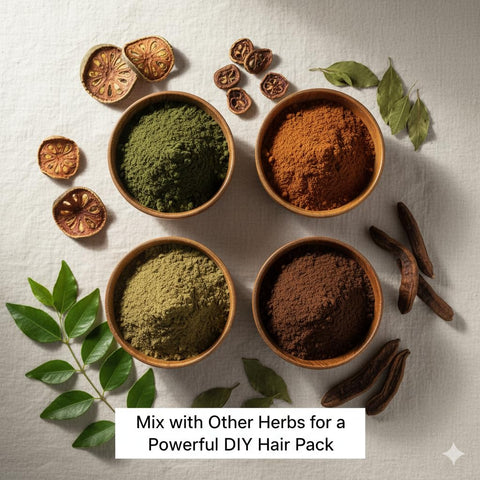 Hennahub Sidr Powder for Hair Care 100gm Pack | Pure Ziziphus Spina-Christi Leaf Powder | Natural Cleanser, Conditioning Herb & Herbal Shampoo Alternative