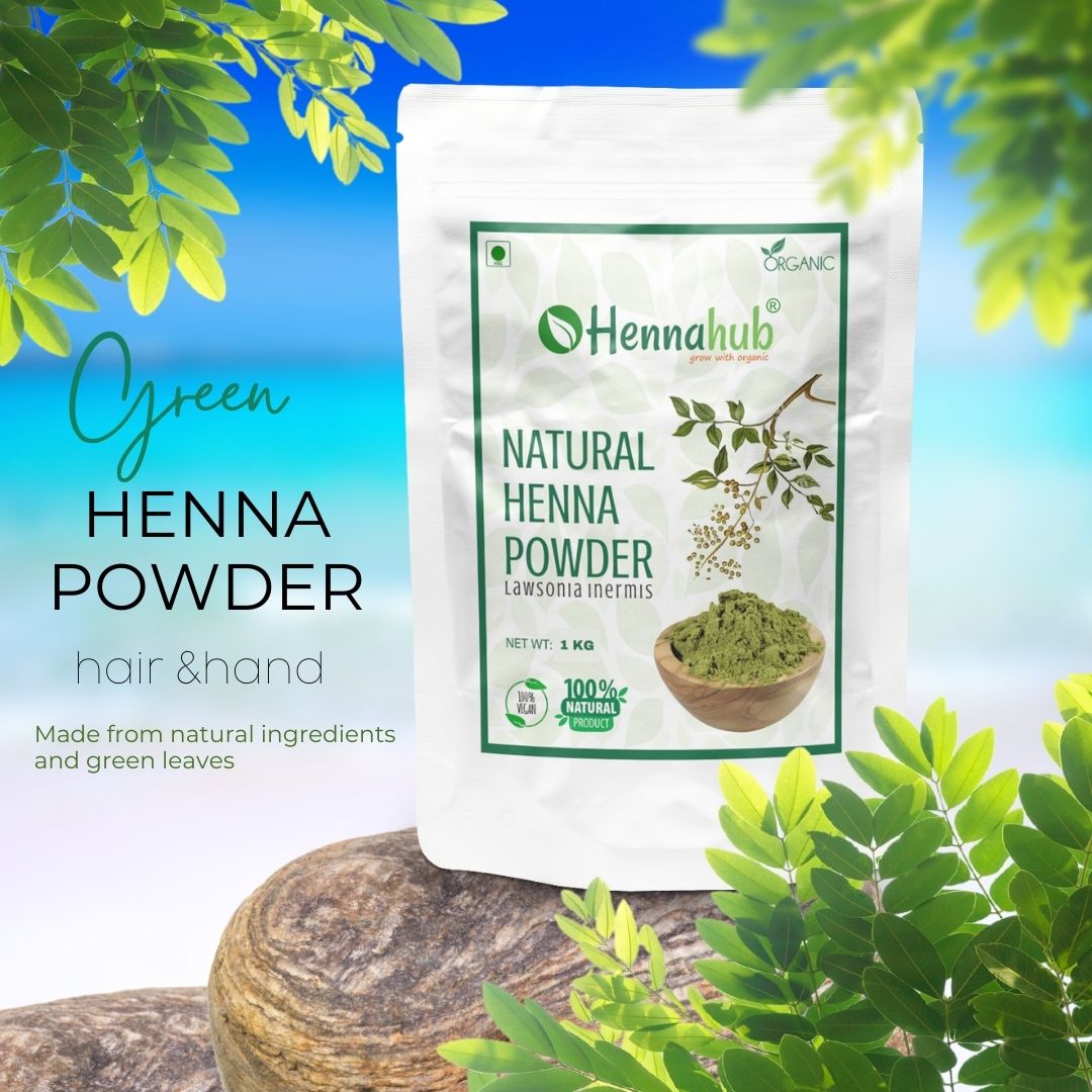 Premium Indian Henna Powder for Hair and Hand | Handmade Henna Powder 1000gm Pack