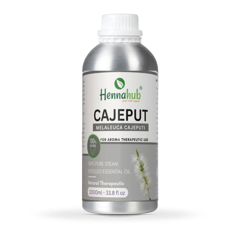 Pure Cajeput Essential Oil 1000ml Pack, Purity 95% | For Henna Artist