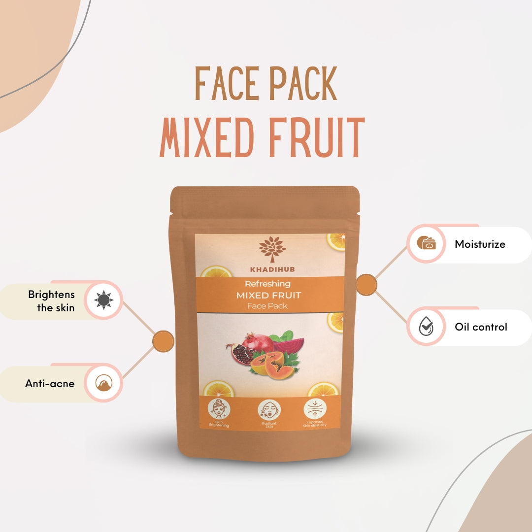 Mixed Fruit Face Pack - for Plump, Hydrated & Younger Looking-Skin