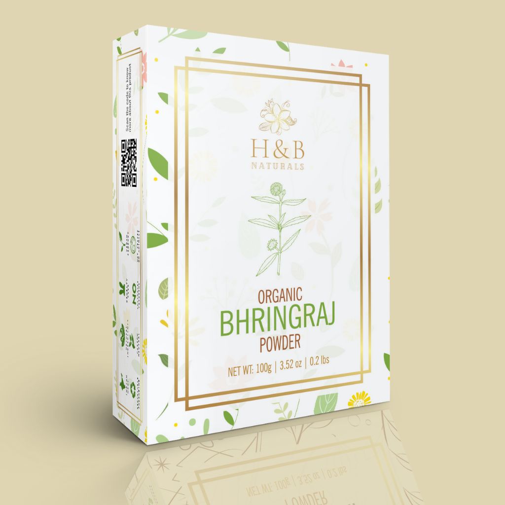 Bhringraj Powder for Hair 100gm - hennahubstore