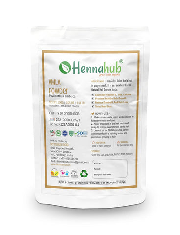 Organic Amla Powder for Hair Care 200gm - hennahubstore