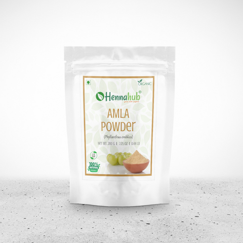 Organic Amla Powder for Hair Care 200gm - hennahubstore