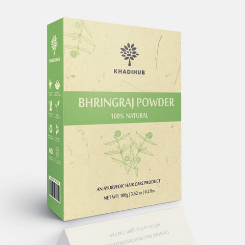 Pure Bhringraj Powder for Hair care 100gm - hennahubstore