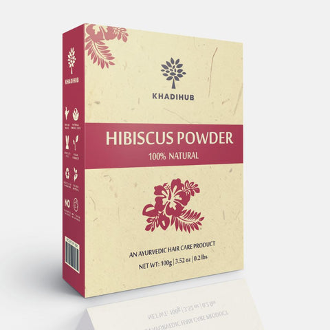 Pure Hibiscus Powder for Hair 100gm - hennahubstore