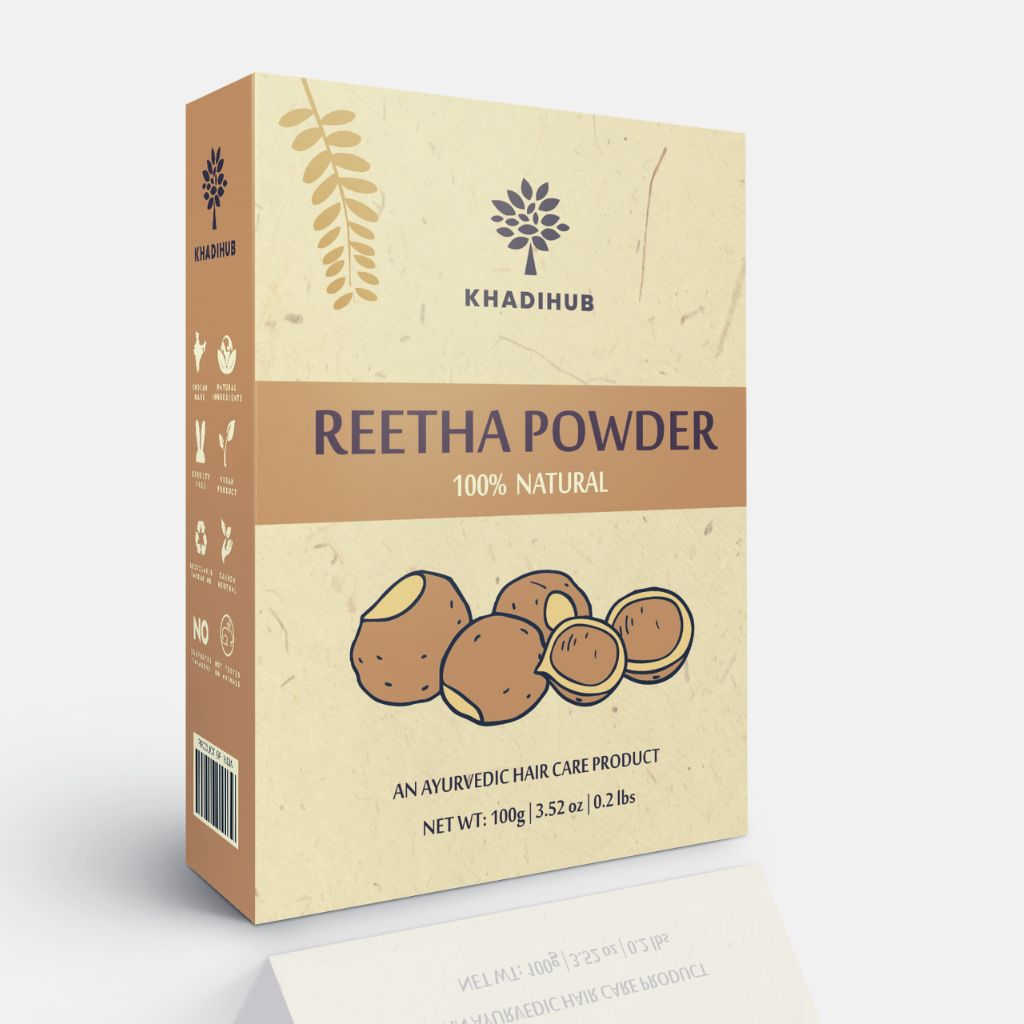Pure Reetha Powder for Hair care 100gm - hennahubstore