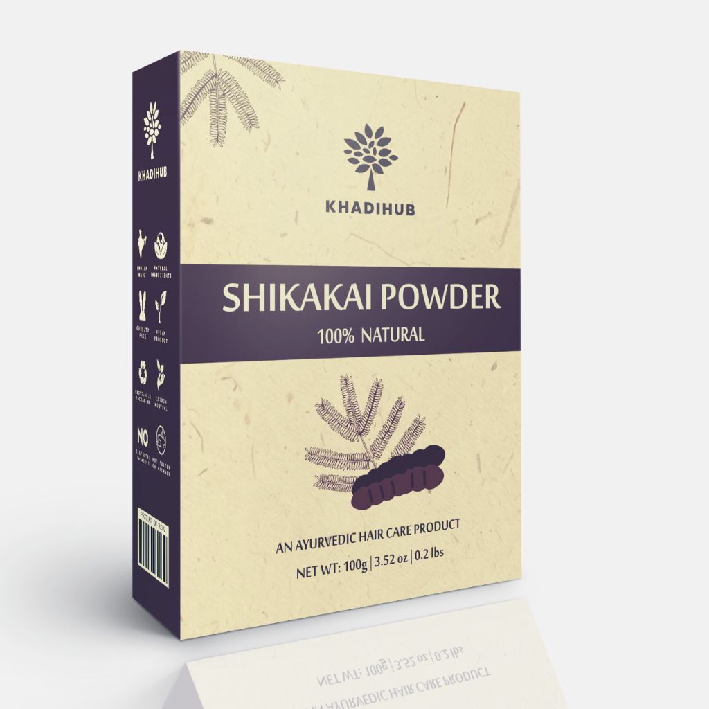 Pure Shikakai Powder for Hair Care 100gm - hennahubstore