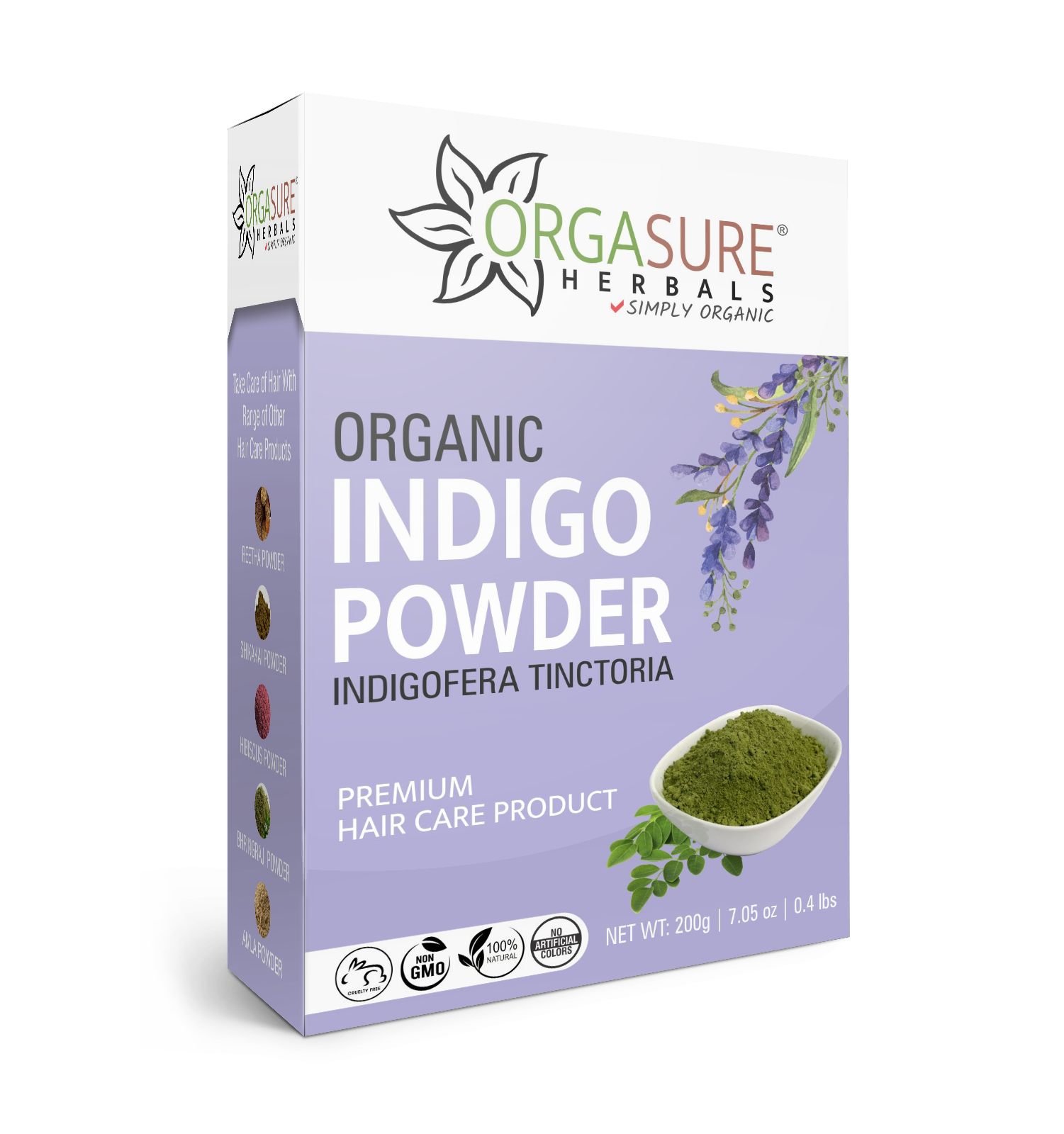 Natural Organic Indigo Powder for Hair  200g - hennahubstore