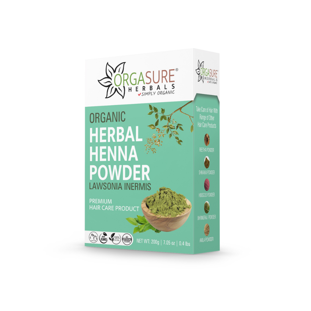 Organic Herbal Henna Powder for Hair colour with 9 Himayalan Herbs | 200g - hennahubstore
