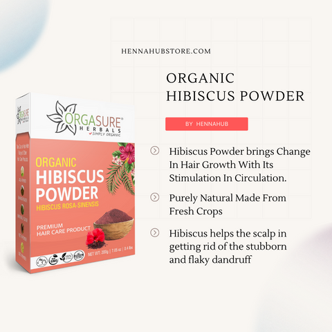 Organic Hibiscus Powder for Hair Care 200gm - hennahubstore