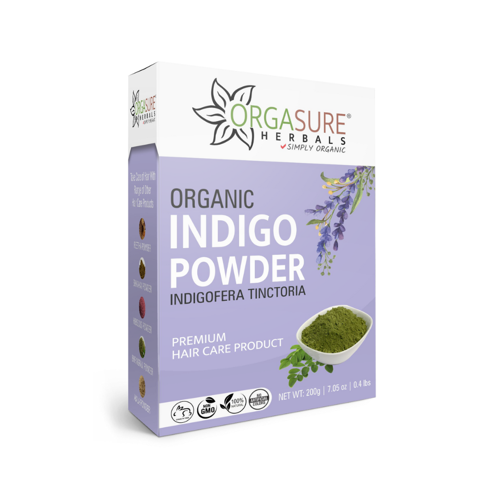 Indigo Powder for Black Hair | Herbal Hair Colour Dye 200gm - hennahubstore