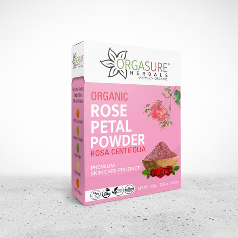Organic Rose Petals Powder 200gm - hennahubstore